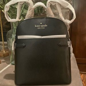 Kate Spade Dome Backpack. Black leather. New with Tags. Never used.